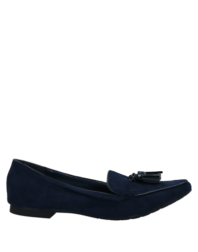 Shop Francesco Milano Loafers In Dark Blue