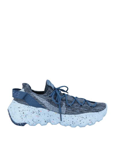 Shop Nike Woman Sneakers Midnight Blue Size 5.5 Textile Fibers