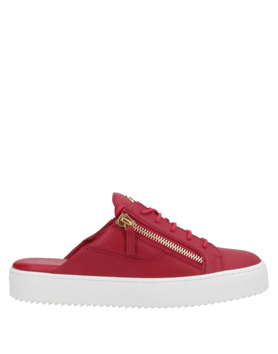Shop Giuseppe Zanotti Man Mules & Clogs Red Size 8 Soft Leather