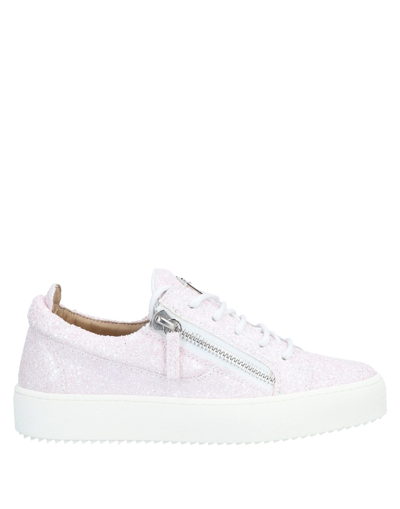 Shop Giuseppe Zanotti Woman Sneakers Pink Size 6 Textile Fibers
