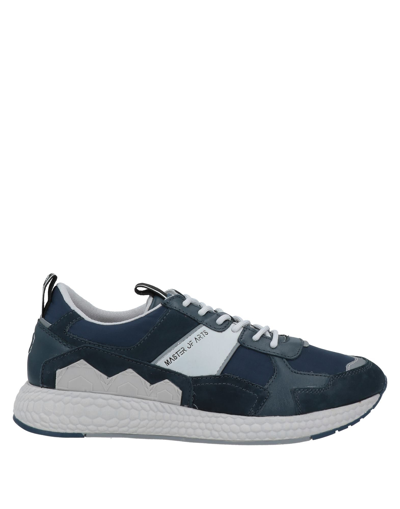 Shop Moa Master Of Arts Moaconcept Man Sneakers Midnight Blue Size 7 Soft Leather, Textile Fibers