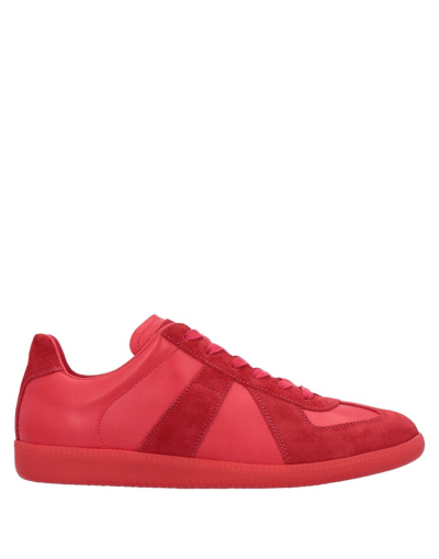 Shop Maison Margiela Sneakers In Red