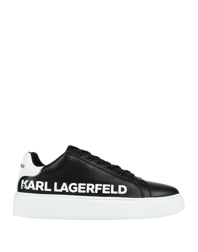 Shop Karl Lagerfeld Maxi Kup Karl Injekt Logo Lo Woman Sneakers Black Size 9 Soft Leather