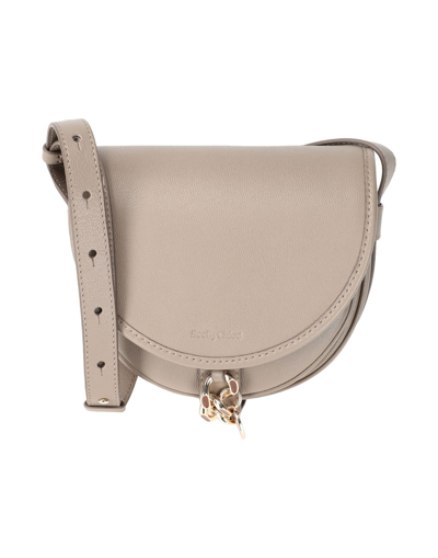 Shop See By Chloé Woman Cross-body Bag Dove Grey Size - Bovine Leather
