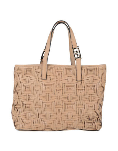 Shop Alberta Ferretti Handbags In Tan