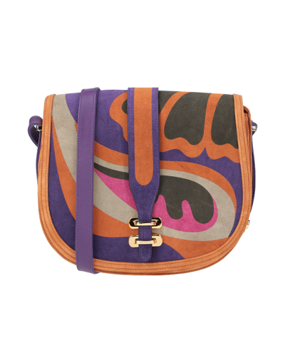 Shop Alberta Ferretti Handbags In Purple