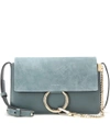 CHLOÉ Faye Small Suede And Leather Shoulder Bag