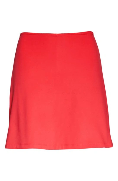 Shop Girlfriend Collective High Waist Skirt In Geranium