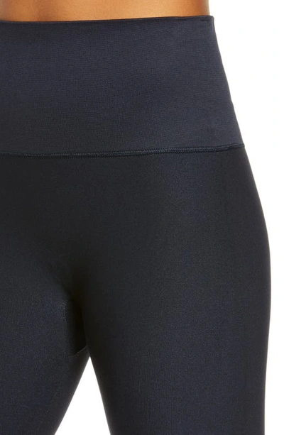 As Is Spanx Look At Me Now Seamless Moto Leggings- Indigo Sky 