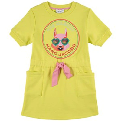 Shop The Marc Jacobs Yellow Mascot Logo Sweat Dress