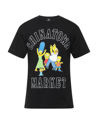 Shop Market Man T-shirt Black Size S Cotton