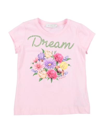 Shop Monnalisa Toddler Girl T-shirt Pink Size 5 Cotton, Elastane