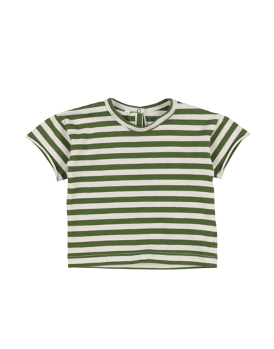 Shop Babe And Tess Babe & Tess Newborn Girl T-shirt Green Size 3 Cotton