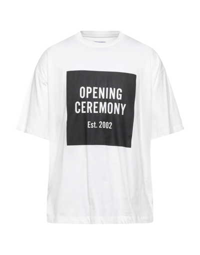 Shop Opening Ceremony Man T-shirt White Size L Cotton