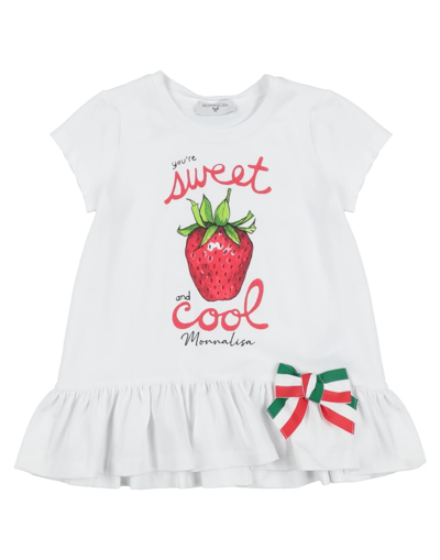 Shop Monnalisa Toddler Girl T-shirt White Size 7 Cotton, Elastane