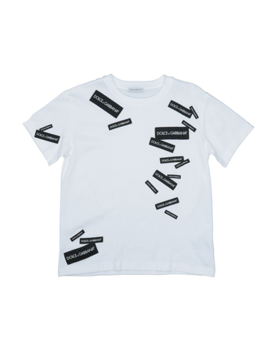 Shop Dolce & Gabbana Toddler Boy T-shirt White Size 6 Cotton