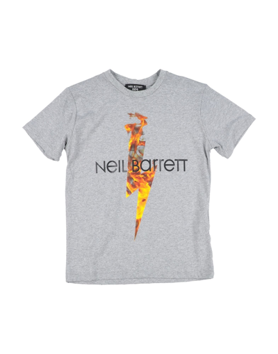 Shop Neil Barrett T-shirts In Grey