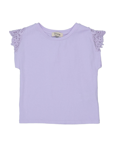 Shop Dixie T-shirts In Lilac