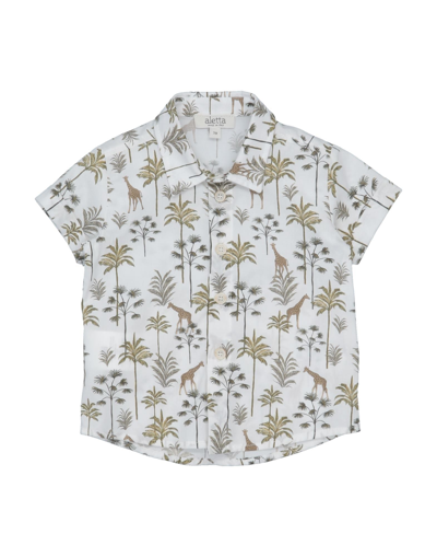 Aletta Newborn Boy Shirt White Size 3 Cotton In White