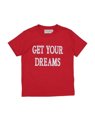 Shop Alberta Ferretti Toddler Girl T-shirt Red Size 4 Cotton