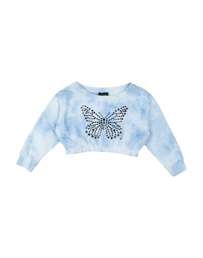 Shop Monnalisa Toddler Girl Sweatshirt Blue Size 5 Cotton