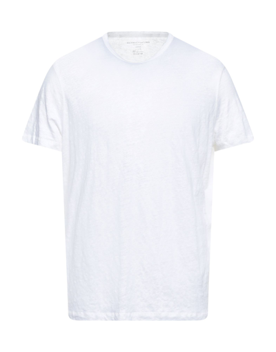 Shop Majestic Filatures Man T-shirt White Size L Linen, Elastane