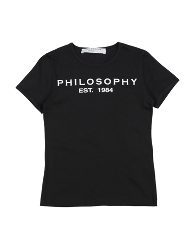 Shop Philosophy Di Lorenzo Serafini T-shirts In Black