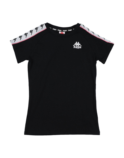Shop Kappa Toddler Girl T-shirt Black Size 6 Cotton
