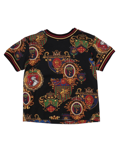 Shop Dolce & Gabbana Newborn Boy T-shirt Black Size 3 Cotton