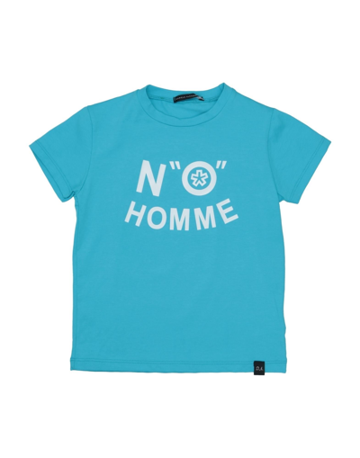 Shop Daniele Alessandrini Toddler Boy T-shirt Sky Blue Size 6 Cotton, Elastane