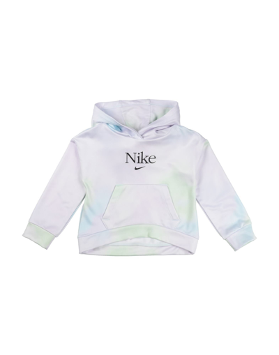 Shop Nike Aura Aop Po Hoodie Toddler Girl Sweatshirt Lilac Size 6 Polyester, Elastane In Purple
