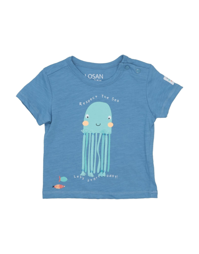 Shop Losan Newborn Boy T-shirt Pastel Blue Size 3 Cotton