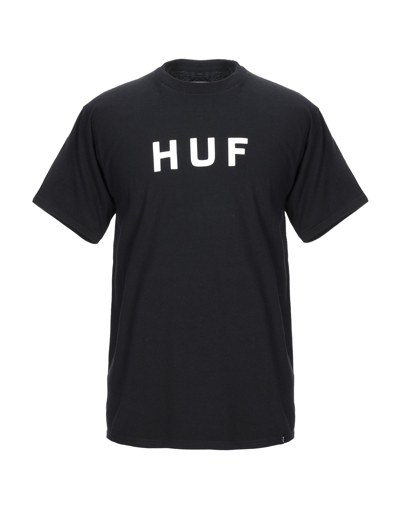 Shop Huf Man T-shirt Black Size L Cotton