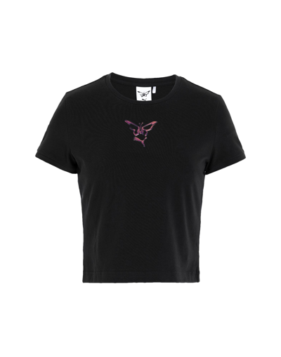 Shop Puma X Dua Lipa Slim Tee Woman T-shirt Black Size Xs Cotton, Elastane