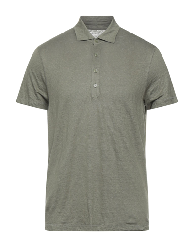 Shop Majestic Polo Shirts In Military Green