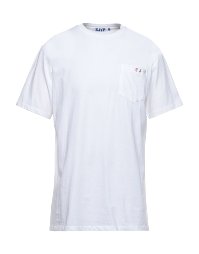 Shop Sjyp Man T-shirt White Size Onesize Cotton