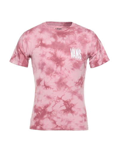 Shop Vans Man T-shirt Pastel Pink Size M Cotton