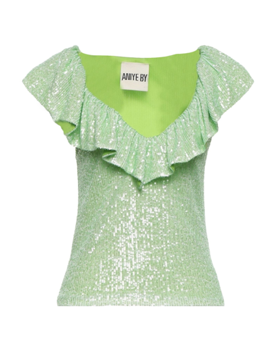 Shop Aniye By Woman Top Light Green Size 4 Polyester, Elastane