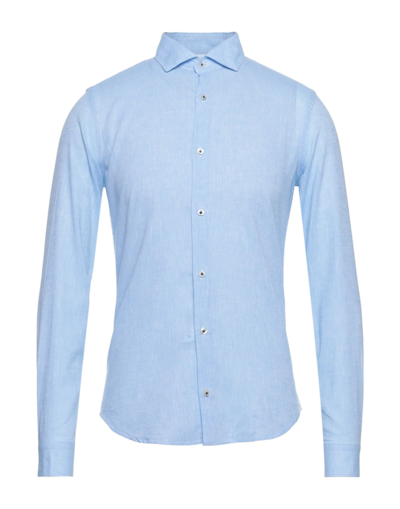 Shop Manuel Ritz Man Shirt Sky Blue Size 15 Linen, Cotton