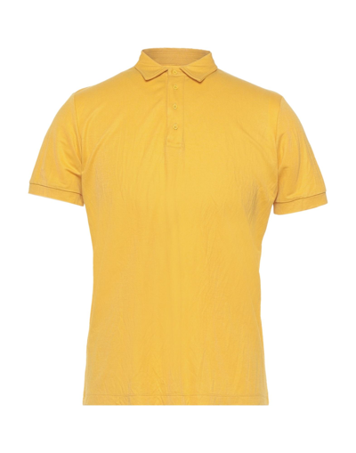 Shop Beaucoup .., Man Polo Shirt Ocher Size S Nylon, Viscose In Yellow