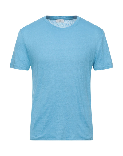 Shop Sandro T-shirts In Azure