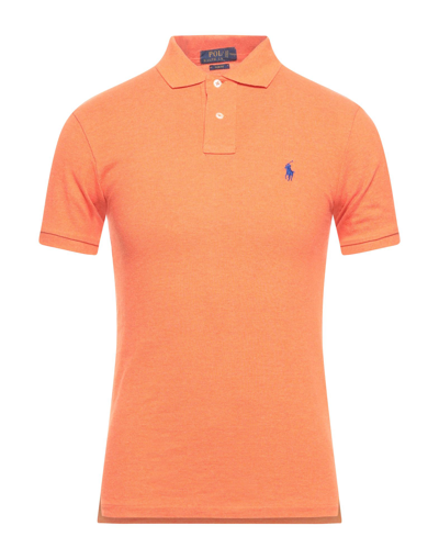 Shop Polo Ralph Lauren Polo Shirts In Apricot