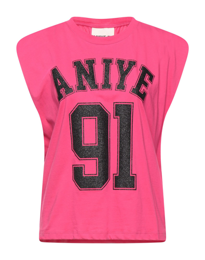 Shop Aniye By Woman T-shirt Fuchsia Size 4 Cotton In Pink