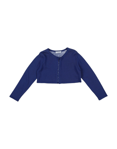Shop Dolce & Gabbana Toddler Girl Wrap Cardigans Blue Size 3 Silk, Cotton