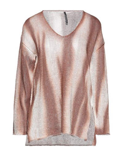 Shop Pierantonio Gaspari Woman Sweater Brown Size 8 Viscose, Polyamide