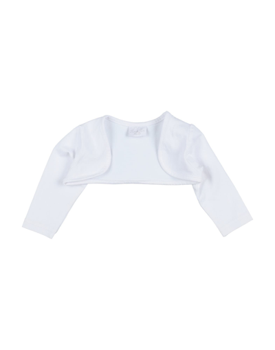 Shop Fun & Fun Newborn Girl Wrap Cardigans White Size 3 Cotton, Elastane