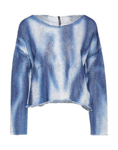 Shop Pierantonio Gaspari Woman Sweater Blue Size 10 Viscose, Polyamide