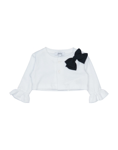 Shop Aletta Newborn Girl Wrap Cardigans White Size 3 Cotton