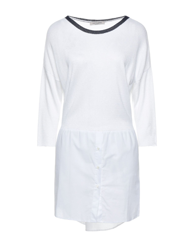 Shop La Fileria Woman Sweater White Size 8 Viscose, Polyester, Cotton