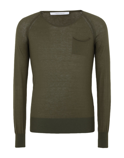 Shop Messagerie Sweaters In Military Green